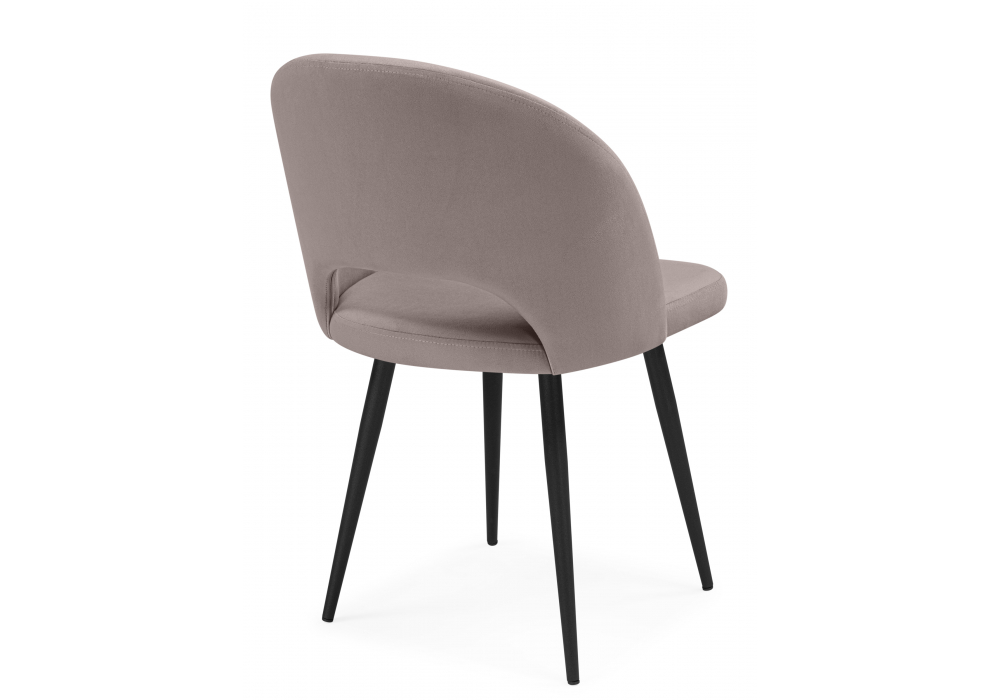 фото стул на металлокаркасе woodville курбис латте / черный 642929 | 220svet.ru