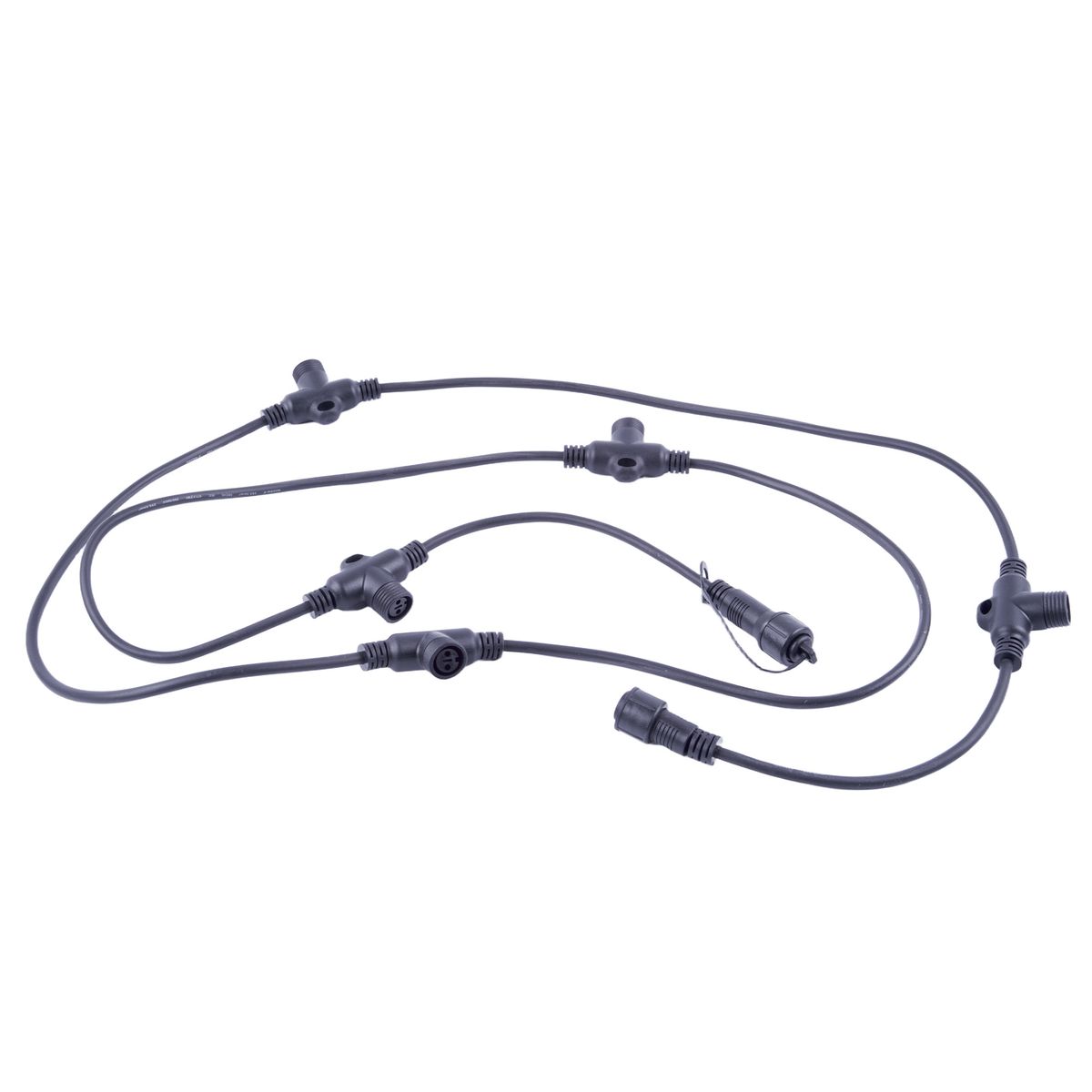 фото провод-шина для гирлянд uniel ucx-f90 t05/2m/bk ul-00013221 | 220svet.ru