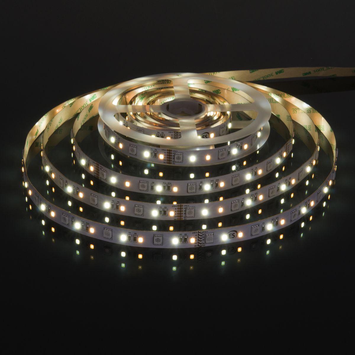 фото светодиодная лента elektrostandard 16w/m 90led/m 5050+2835+2835smd mix rgb/теплый/холодный белый 5m a053707 | 220svet.ru