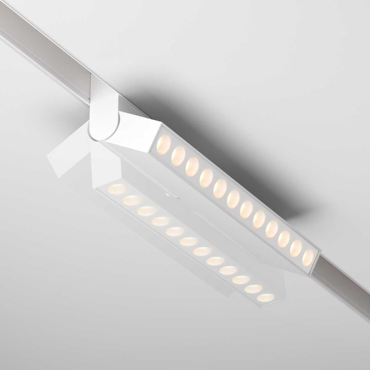 фото трековый светодиодный светильник maytoni technica tr033-4-12w3k-m-ds-w | 220svet.ru