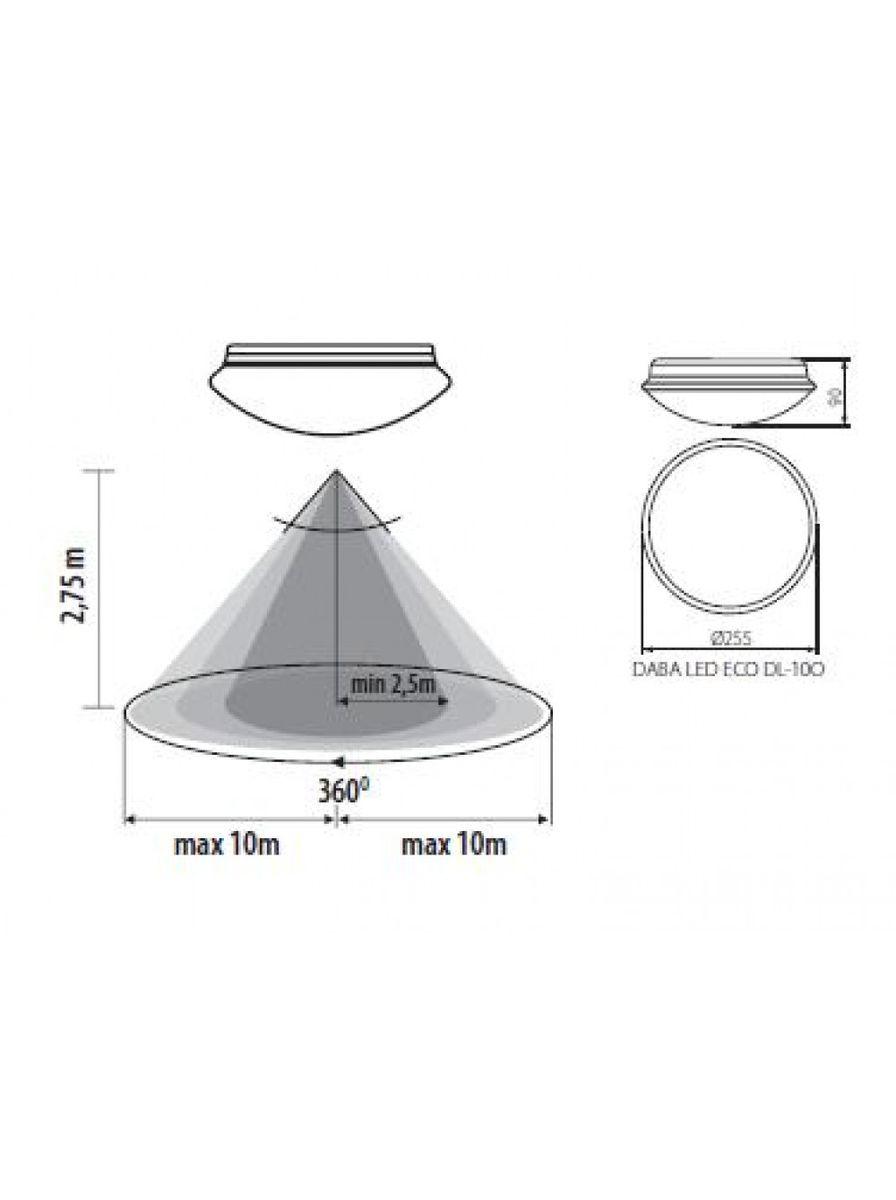 фото уличный светодиодный светильник kanlux daba n led smd dl 16w 19062 | 220svet.ru