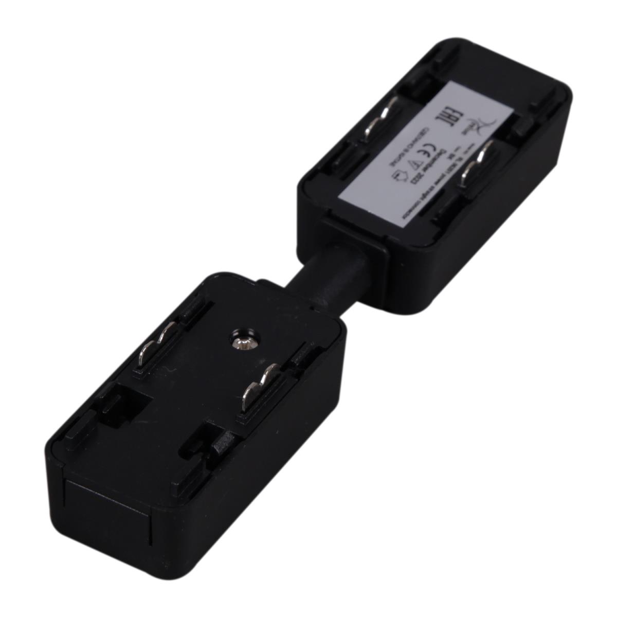 фото магнитная трековая система reluce rl 06201 power straight connector bk | 220svet.ru