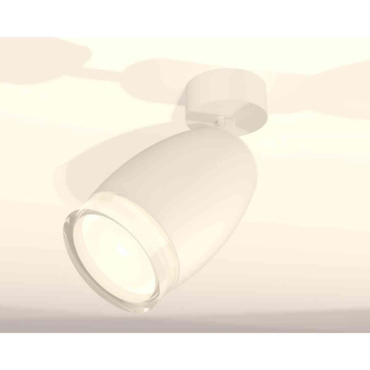 фото комплект накладного светильника ambrella light techno spot xm1122005 swh/fr/cl белый песок/белый матовый/прозрачный (a2202, c1122, n7160) | 220svet.ru