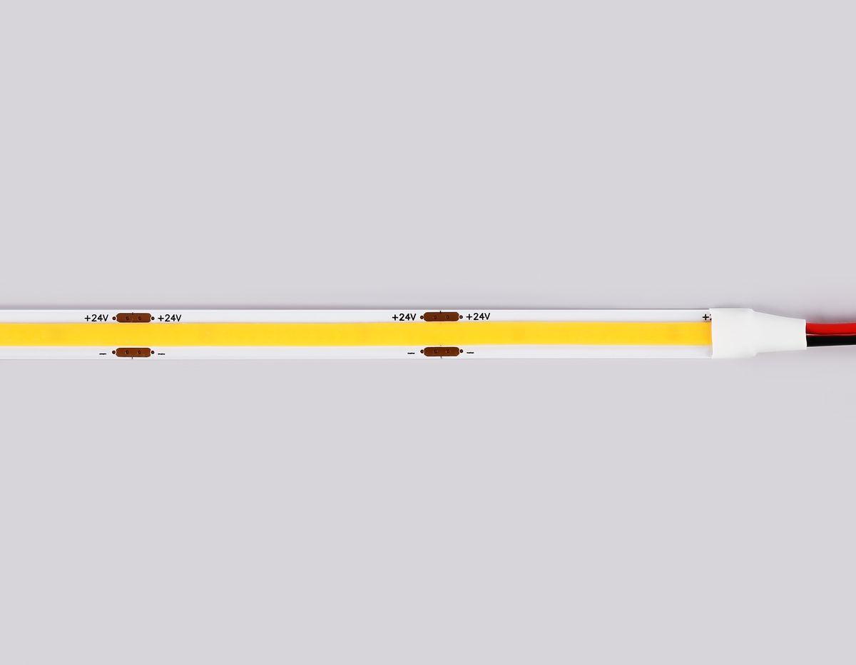 фото светодиодная лента ambrella light 12w/m 480led/m cob теплый белый 5m gs4701 | 220svet.ru