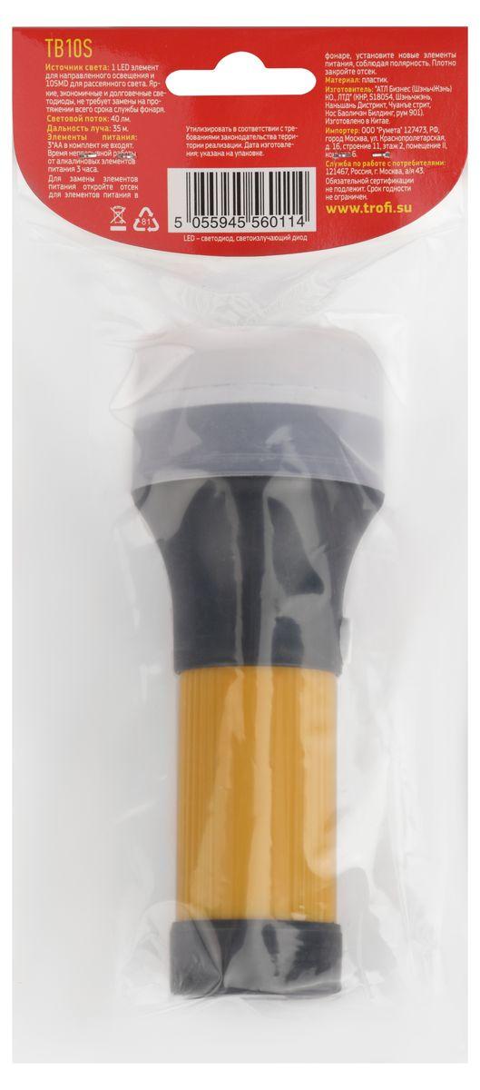 фото ручной светодиодный фонарь эра от батареек 141х54 40 лм tb10s б0025678 | 220svet.ru