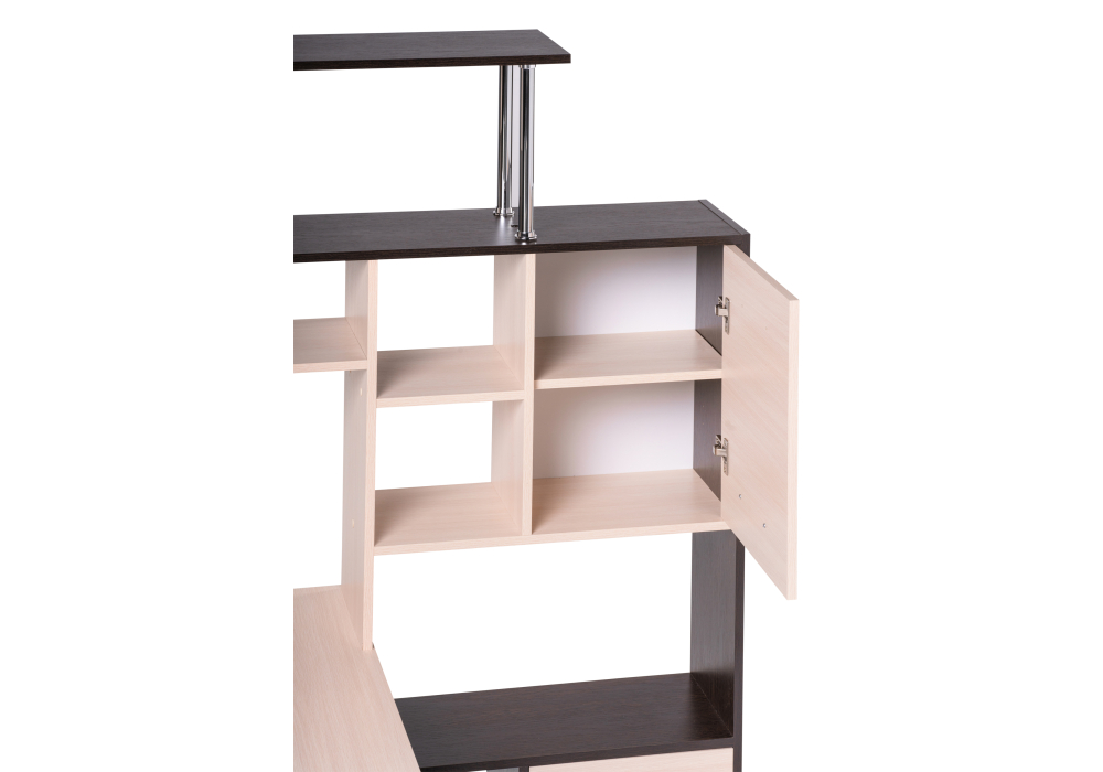 фото компьютерный стол правый  woodville кс-15 дуб молочный 295292 | 220svet.ru