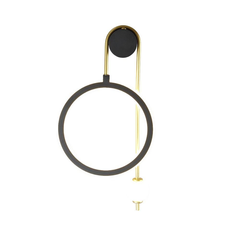 фото бра crystal lux corida ap25w led black/gold | 220svet.ru