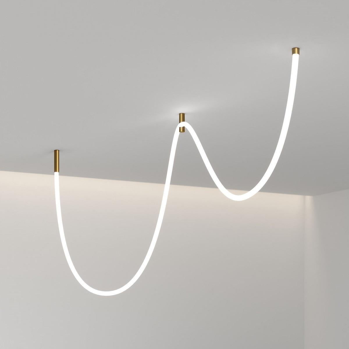 фото крепления подвесные для гибкого неона elektrostandard fl 2820 латунь a063436 | 220svet.ru