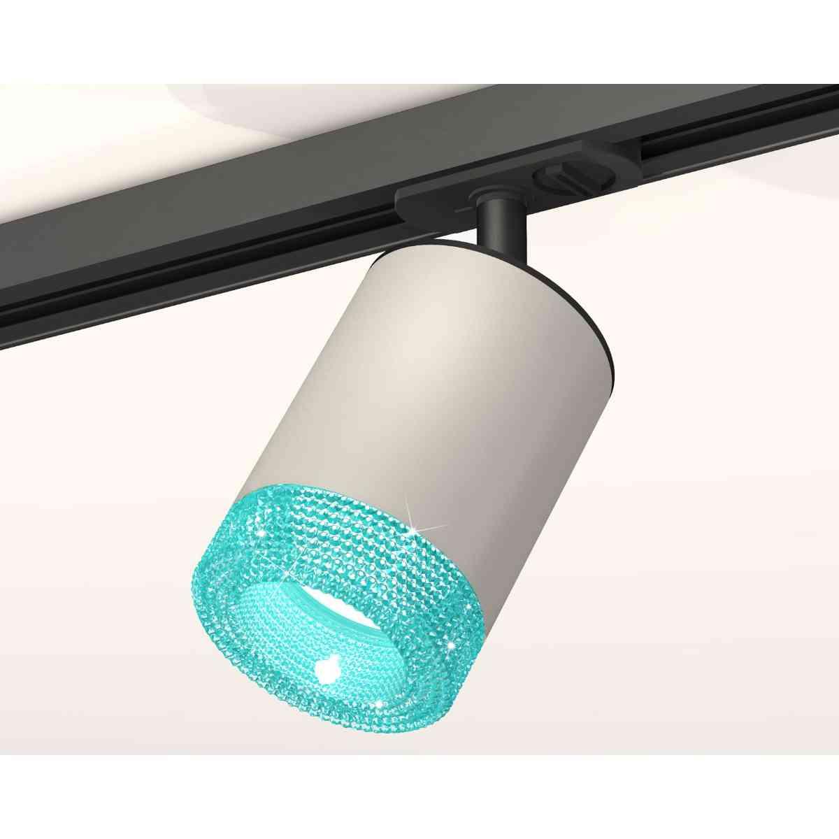 фото комплект трекового светильника ambrella light track system xt7423011 sgr/bl/sbk серый песок/голубой/черный песок (a2537, c7423, n7194) | 220svet.ru