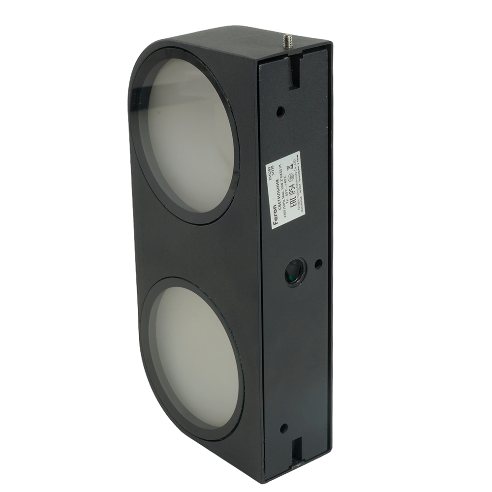 фото светильник садово-парковый feron dh1203,на стену, gx53 230v, черный 51328 | 220svet.ru