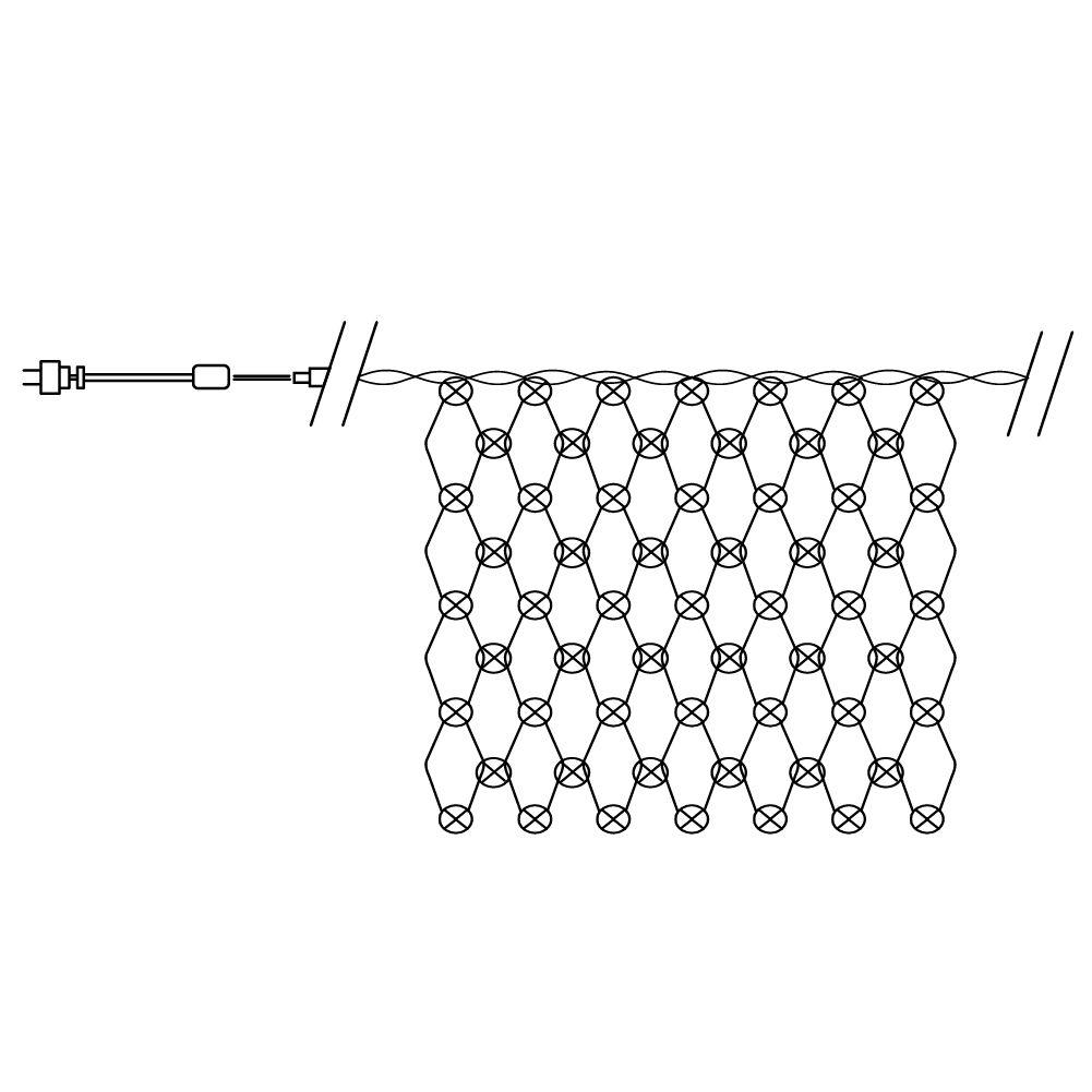 фото светодиодная гирлянда feron сеть 230v мультиколор 8 режимов cl31 48175 | 220svet.ru
