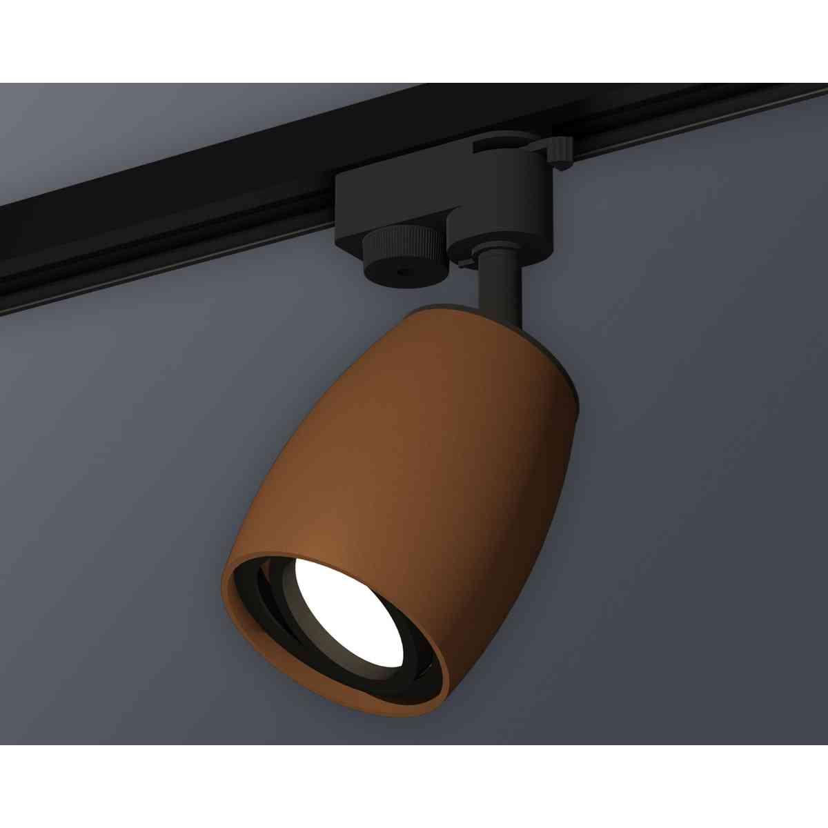 фото комплект трекового светильника ambrella light track system xt1124002 scf/pbk кофе песок/черный полированный (a2521, c1124, n7002) | 220svet.ru