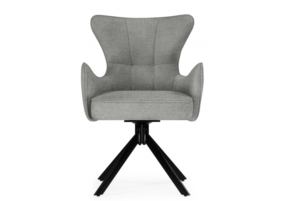 фото стул на металлокаркасе woodville atlanta gray / black 15832 | 220svet.ru