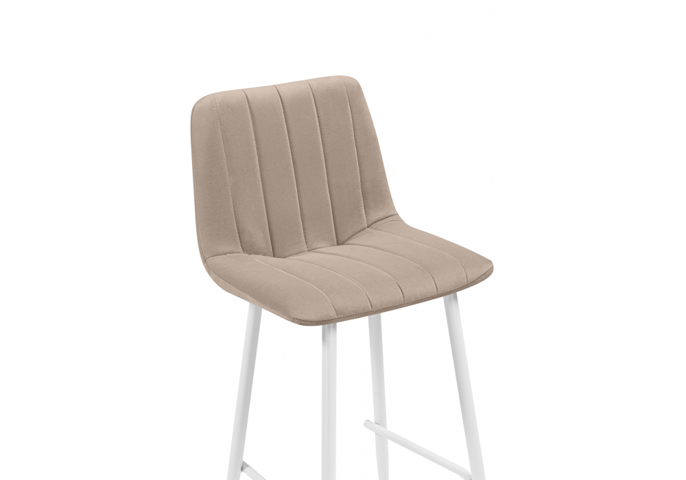фото барный стул woodville дани мини бежевый / белый 632314 | 220svet.ru