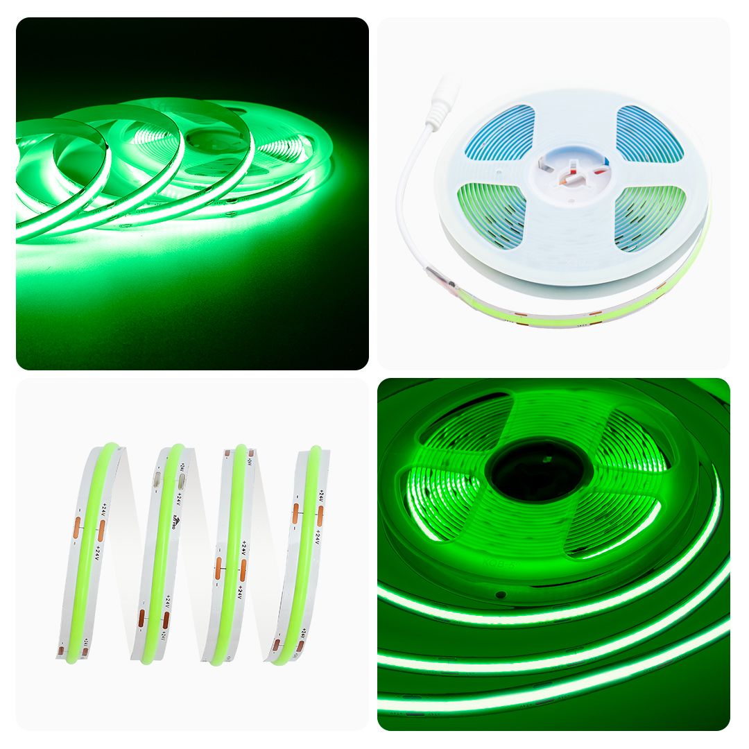 фото лента apeyron 11w/m 352led/m cob зеленый 2m 184оо | 220svet.ru