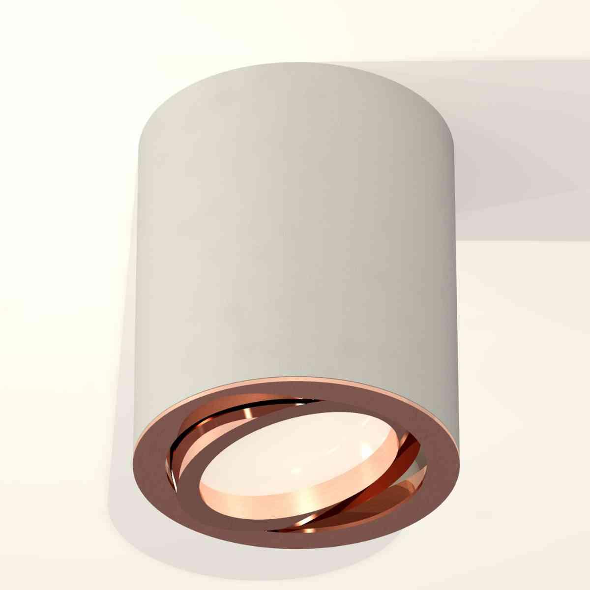 фото комплект накладного светильника ambrella light techno spot xs7423023 sgr/ppg серый песок/золото розовое полированное (c7423, n7005) | 220svet.ru
