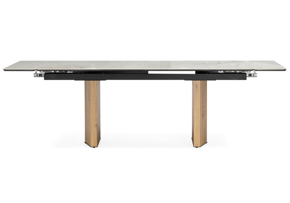 фото керамический стол керамический woodville монерон 200x100 brecha crema elegance / дуб монтана 621193 | 220svet.ru