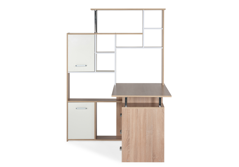 фото компьютерный стол woodville кс15 левый дуб сонома 328695 | 220svet.ru