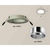 Миниатюра фото комплект встраиваемого светильника ambrella light techno spot xc6514003 sgr/psl серый песок/серебро полированное (c6514, n6112) | 220svet.ru