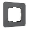 Миниатюра фото рамка из стекла на 1 пост werkel elite графит w0012440 | 220svet.ru