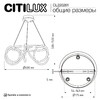 Миниатюра фото подвесная светодиодная люстра с пультом ду citilux python cl220261 | 220svet.ru