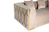 Миниатюра фото диван трехместный garda decor 102an-div-9173-beg | 220svet.ru