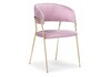 Миниатюра фото стул kamelia pink / gold | 220svet.ru