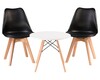 Миниатюра фото стол обеденный dobrin shelley lmzl-td-53_lb-mtr_mdf-white-2802 | 220svet.ru