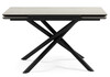 Миниатюра фото керамический стол раскладной woodville мэриан 140 (200) х 80 carmen light grey / черный 625725 | 220svet.ru