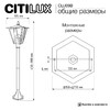 Миниатюра фото уличный парковый светильник citilux forts clu09b | 220svet.ru