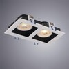 Миниатюра фото встраиваемый светильник arte lamp grado a2710pl-2wh | 220svet.ru