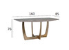 Миниатюра фото стол обеденный garda decor 58db-dt14803s | 220svet.ru