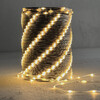 Миниатюра фото гирлянда роса про 1м тепло-белая 24в, 10 led, провод прозрачный пвх, ip65 ltc rpro10-1m-1ww | 220svet.ru