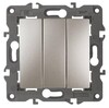 Миниатюра фото выключатель трехклавишный эра 10ax 250v 14-1107-04 б0034253 | 220svet.ru