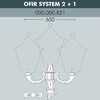 Миниатюра фото консоль для паркового фонаря fumagalli ofir sys 2l+1  000.000.r21.a0 | 220svet.ru