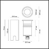 Миниатюра фото встраиваемый грунтовый светильник odeon light ingro 6660/1gl3 | 220svet.ru