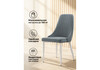 Миниатюра фото стул на металлокаркасе woodville kora white / gray 15221 | 220svet.ru