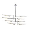 Миниатюра фото подвесная люстра crystal lux rafael sp8 chrome | 220svet.ru