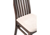Миниатюра фото стул деревянный woodville арлет ткань tenerife latte / венге коричневый 615255 | 220svet.ru