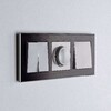 Миниатюра фото рамка из металла на 3 поста werkel aluminium черный алюминий w0031708 | 220svet.ru