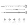 Миниатюра фото лента gauss 4,8w/m 60led/m 2835smd нейтральный белый 5m bt006 | 220svet.ru
