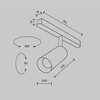 Миниатюра фото трековый магнитный светодиодный светильник maytoni focus led tr032-4-5w3k-m-ds-bw | 220svet.ru