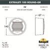 Миниатюра фото светильник для подсветки лестниц накладной fumagalli extraleti 100 round-gr 2s2.000.000.wyg1l | 220svet.ru