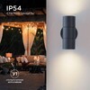 Миниатюра фото уличный настенный светильник apeyron grafite 11-121 | 220svet.ru