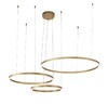 Миниатюра фото подвесной светодиодный светильник indigo galass 14001/3p gold v000013l | 220svet.ru