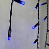 Миниатюра фото гирлянда бахрома с колпачком 3,1 x 0,5 м синяя 220в, 120 led, провод черный пвх, ip65 ltc pil120cap-11-2b | 220svet.ru