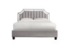 Миниатюра фото кровать двуспальная с зеркальными вставками garda decor n-bd1894v gr | 220svet.ru