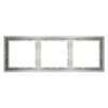 Миниатюра фото рамка пластиковая на 3 поста voltum s70 vls100305 (сталь) | 220svet.ru
