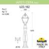 Миниатюра фото садовый светильник-столбик fumagalli iafaet.r/cefa u23.162.000.vxf1r | 220svet.ru