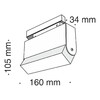 Миниатюра фото трековый светодиодный светильник maytoni track lamps tr013-2-10w4k-b | 220svet.ru